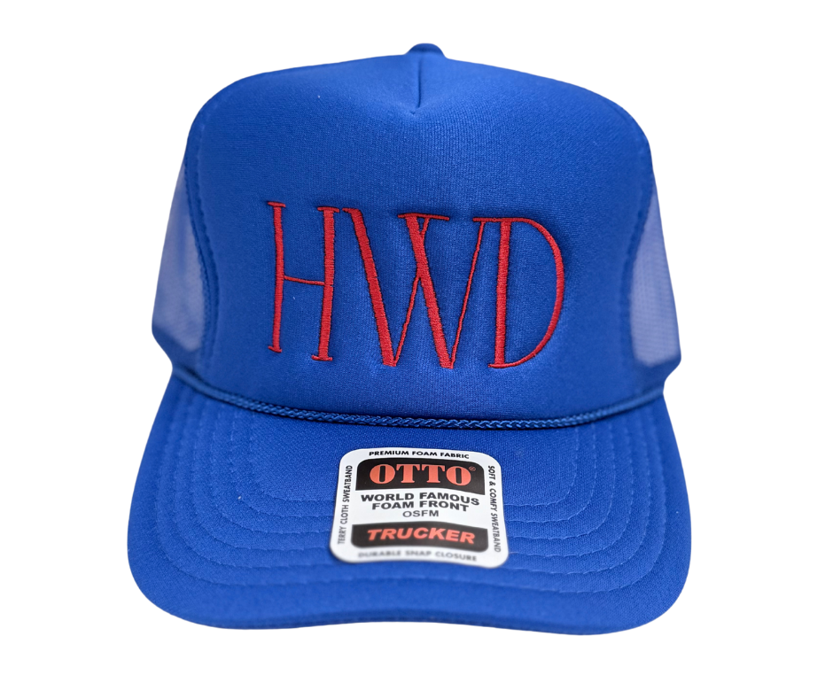 HWD Blue Embroidered Hat