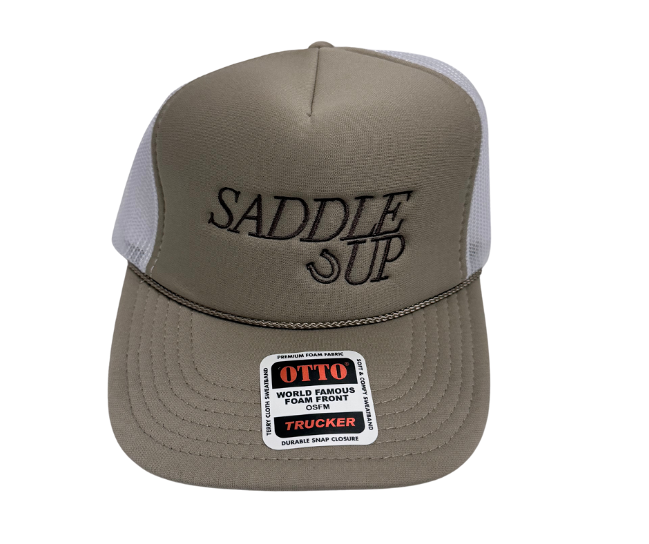 Saddle Up Block Embroidered Hat