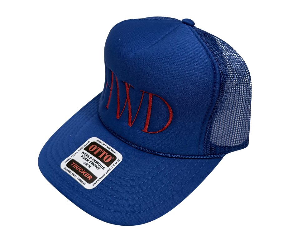 HWD Blue Embroidered Hat