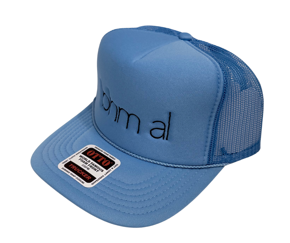 bhm al Blue Embroidered Hat