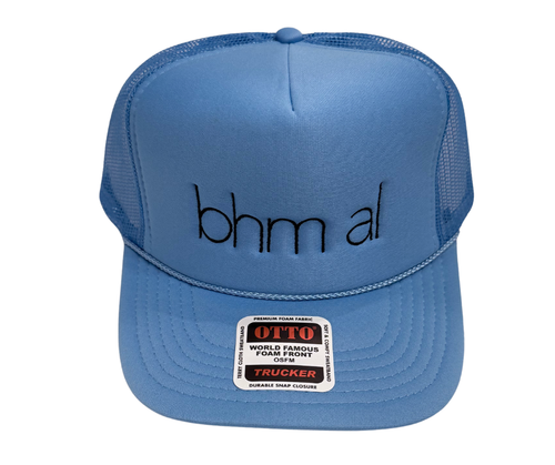 bhm al Blue Embroidered Hat