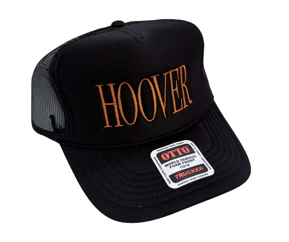 Hoover Black Embroidered Hat