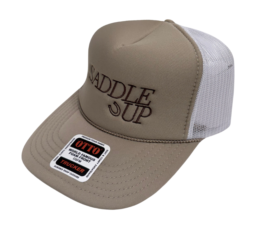 Saddle Up Block Embroidered Hat