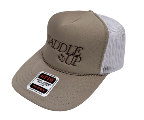 Saddle Up Block Embroidered Hat