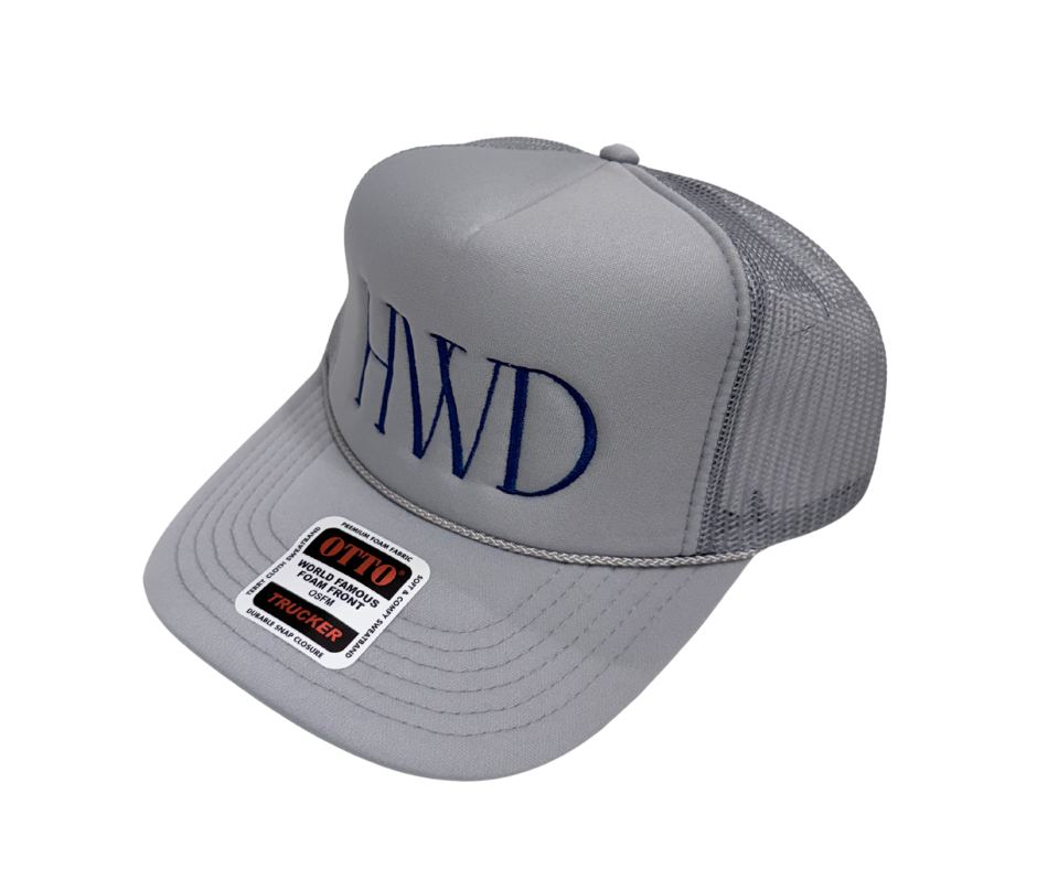 HWD Gray Embroidered Hat