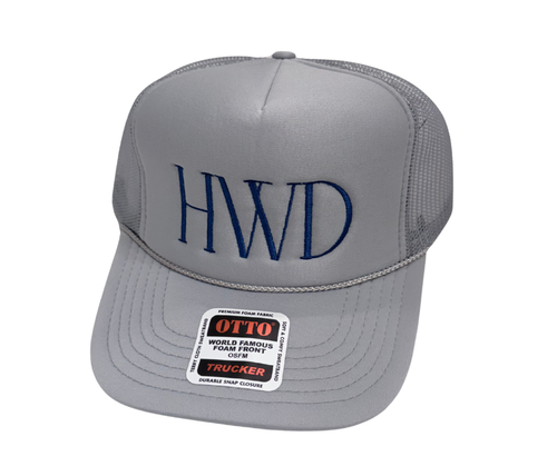 HWD Gray Embroidered Hat
