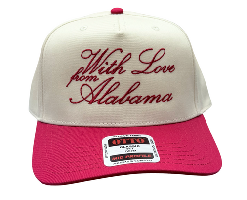 With Love Embroidered Hat - Alabama