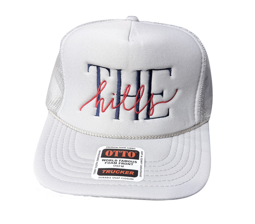 The Hills Embroidered Foam Hat - Grey