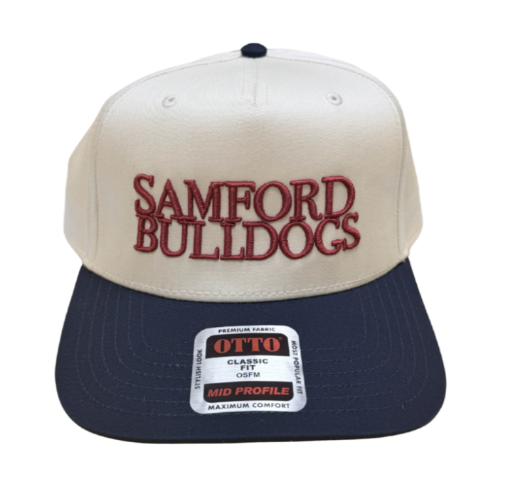 Samford Bulldogs Two-Tone Embroidered Hat
