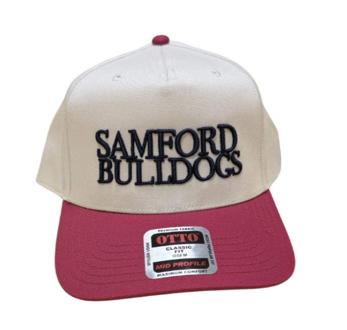 Samford Bulldogs Two-Tone Embroidered Hat